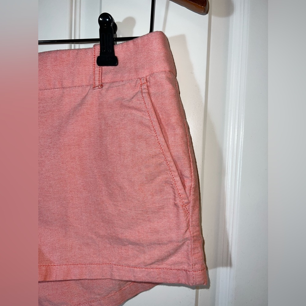 J. Crew Jr. Shorts, 100% Cotton 3 inch. Size 6. Heather Coral Color. LIKE NEW! - Picture 4 of 11